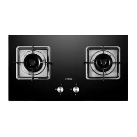 Ufoelektronika Fotile Kompor Tanam Gas Tempered glass 2 Tungku Super Flame GHG73201