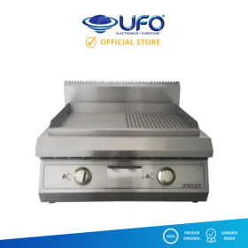 Ufoelektronika Getra Half Grooved Griddle Pemanggang Steak ETGGR60H