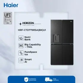HAIER Smart Kulkas Premium 700 Liter  - Horizon Series HRF-CTD779RSA(BK)U1