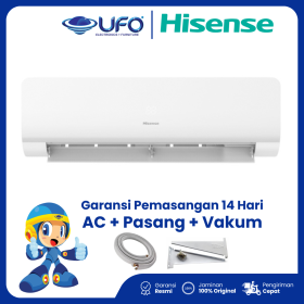 AC HISENSE 2 PK Single Split Standart R32 1.589 Watt AN18CFGI