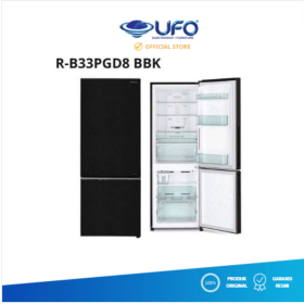 Hitachi Kulkas 2 Pintu Bottom Freezer 275 Liter R-B33PGD8BBK