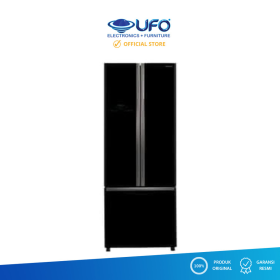Hitachi Kulkas 3 Pintu Bottom Freezer 405 Liter R-WB49PGD9GBK