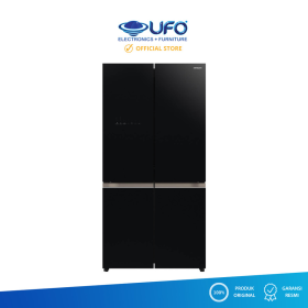 Ufoelektronika Hitachi Kulkas 4 Pintu Side By Side 569 Liter R-WB64VGD0GBK