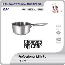 KEDAWUNG PROFESSIONALMP14CM Master Chef Professional Panci Stainless Milk Pot 14 cm