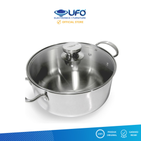 Ufoelektronika KEDAWUNG PROFESSIONALDO24CM Master Chef Professional Panci Stainless Dutch Oven 24 cm