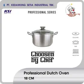 Ufoelektronika KEDAWUNG PROFESSIONALDO18CM Master Chef Professional Panci Stainless Dutch Oven 18 cm