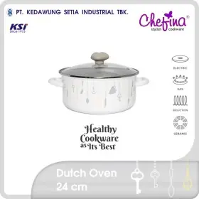 Kedawung Chefina Dutch Oven 24 cm Chandelier Panci Enamel CHANDELIERDO24 