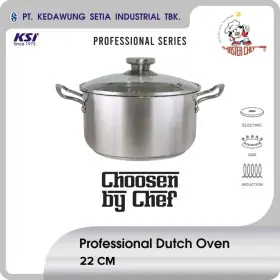 Ufoelektronika Kedawung PROFESSIONALDO22CM Master Chef Professional Panci Stainless Dutch Oven 22 cm