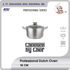 KEDAWUNG PROFESSIONALDO16CM  Master Chef Professional Panci Stainless Dutch Oven 16 cm