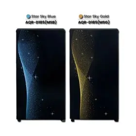 Ufoelektronika Aqua Kulkas 1 Pintu 145 Liter Star Sky Pattern AQR-D185(MSB)