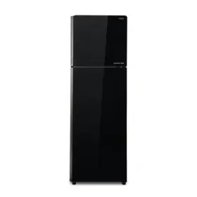 Ufoelektronika Aqua Kulkas 2 Pintu Glass Door Inverter 270 Liter AQR355IG(BK)