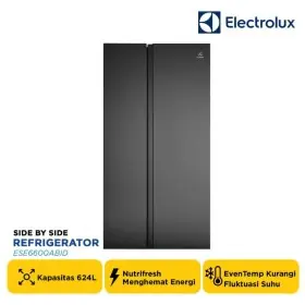 Ufoelektronika Electrolux Kulkas Side By Side 624 Liter ESE6600ABID
