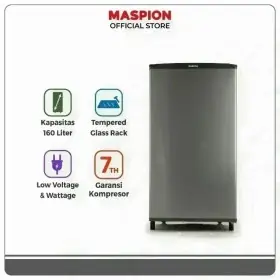 Ufoelektronika Maspion Kulkas 1 Pintu 168 Liter URG168LE-BLG