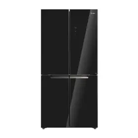 Ufoelektronika Midea Kulkas Multi Door Inverter Quattro 474 Liter Black Glass Door  MDRF632FIF22-ID