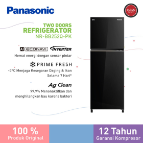 Ufoelektronika Panasonic Kulkas 2 Pintu Inverter NRBB252QPK 229 Liter