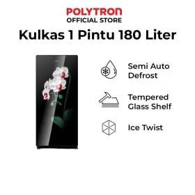 Polytron Kulkas 1 Pintu Belleza Varia 180 Liter PRA18MOW