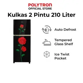 Polytron Kulkas 2 Pintu Belleza Varia 210 Liter PRM21CRX