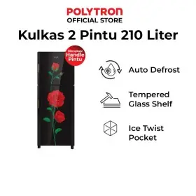 Polytron Kulkas 2 Pintu Belleza Varia 210 Liter PRM21DRX