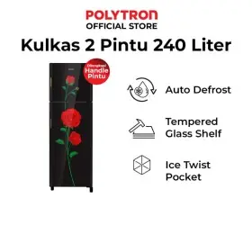 Polytron Kulkas 2 Pintu Belleza Varia 240 Liter PRM28DRX