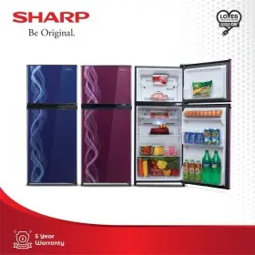 Ufoelektronika Sharp Kulkas 2 Pintu 150 Liter SJ197NDVP2