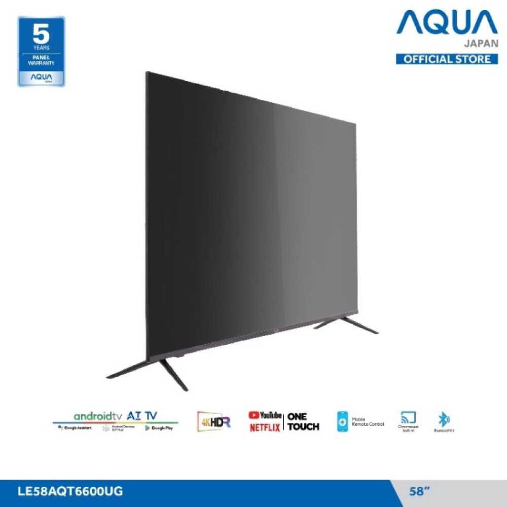 AQUA LE55AQT6600UG LED 4K HDR SMART ANDROID TV 55 INCH