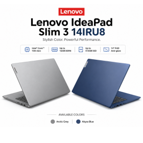 Ufoelektronika Lenovo IdeaPad Slim 3i 14IRU8 Intel Core i3-1315U, 8GB/512GB Integrated Intel UHD Graphics, RAM 8GB Soldered, 512GB SSD, 14