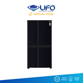 LG Kulkas 2 Pintu Side By Side Inverter 688 Liter GCB257JQBK