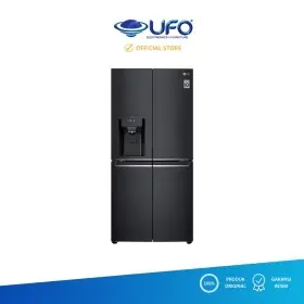 Ufoelektronika LG Kulkas Side By Side Ice Dispenser 570 Liter Hitam GCL22FTQBL