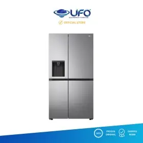 Ufoelektronika LG Kulkas Side By Side Smart inverter Ultra Sleed 617 Liter GCL257SLNL