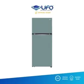 LG Kulkas 2 Pintu Inverter 375 Liter Macaron Series Clay Mint GNB372PQGM