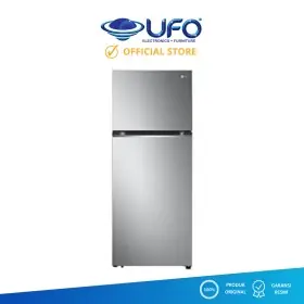 LG Kulkas 2 Pintu Smart Inverter 395 Liter GNB392PLGB