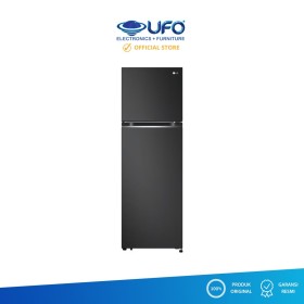 Ufoelektronika LG GVB262PQGB KULKAS 2 PINTU SMART INVERTER 266 LITER BLACK STEEL