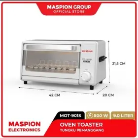 Maspion Oven Toaster  / Mot 901 S [9 Liter]   MOT901S