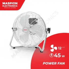 Ufoelektronika Maspion Power fan Kipas Angin Daya 12 INCH/30 cm PW1202D 