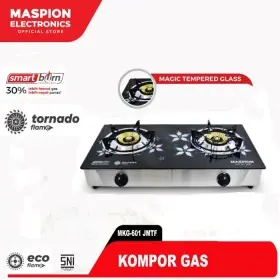 Ufoelektronika Maspion Kompor Gas 2 Tungku Tempered Glass MKG601JMTF 