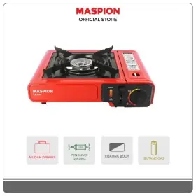 Ufoelektronika MASPION EX804 RED PORTABLE GAS COOKER 1 STOVE KOMPOR GAS / EX804