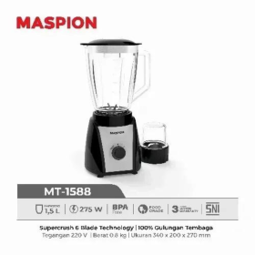 MASPION MT1588 Blender Kaca Multifungsi 2in1