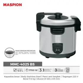 Maspion Rice Cooker Magic Com 6 Liter MMC4025BS  