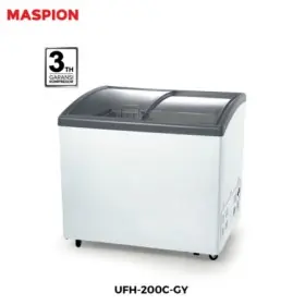 Maspion Chest Freezer Box 200 Liter Sliding Glass UFH200C-GYR