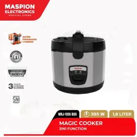 Maspion Rice Cooker Stainless Stell 1,8 Liter MRJ1856BSS 