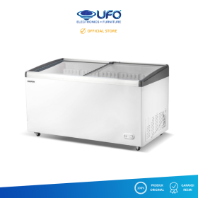 Maspion Chest Freezer Box 590 Liter Sliding Glass MFI590C