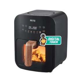 Mitochiba Air Fryer 4 Liter Crystal Series Original Hitam AF8BLACK