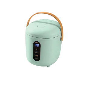 Mitochiba Mini Rice Cooker 0,5L Handle Kayu - R11 Hijau