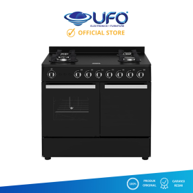 Ufoelektronika Modena Kompor Gas Freestanding 4 Tungku 90cm FC0534AABK