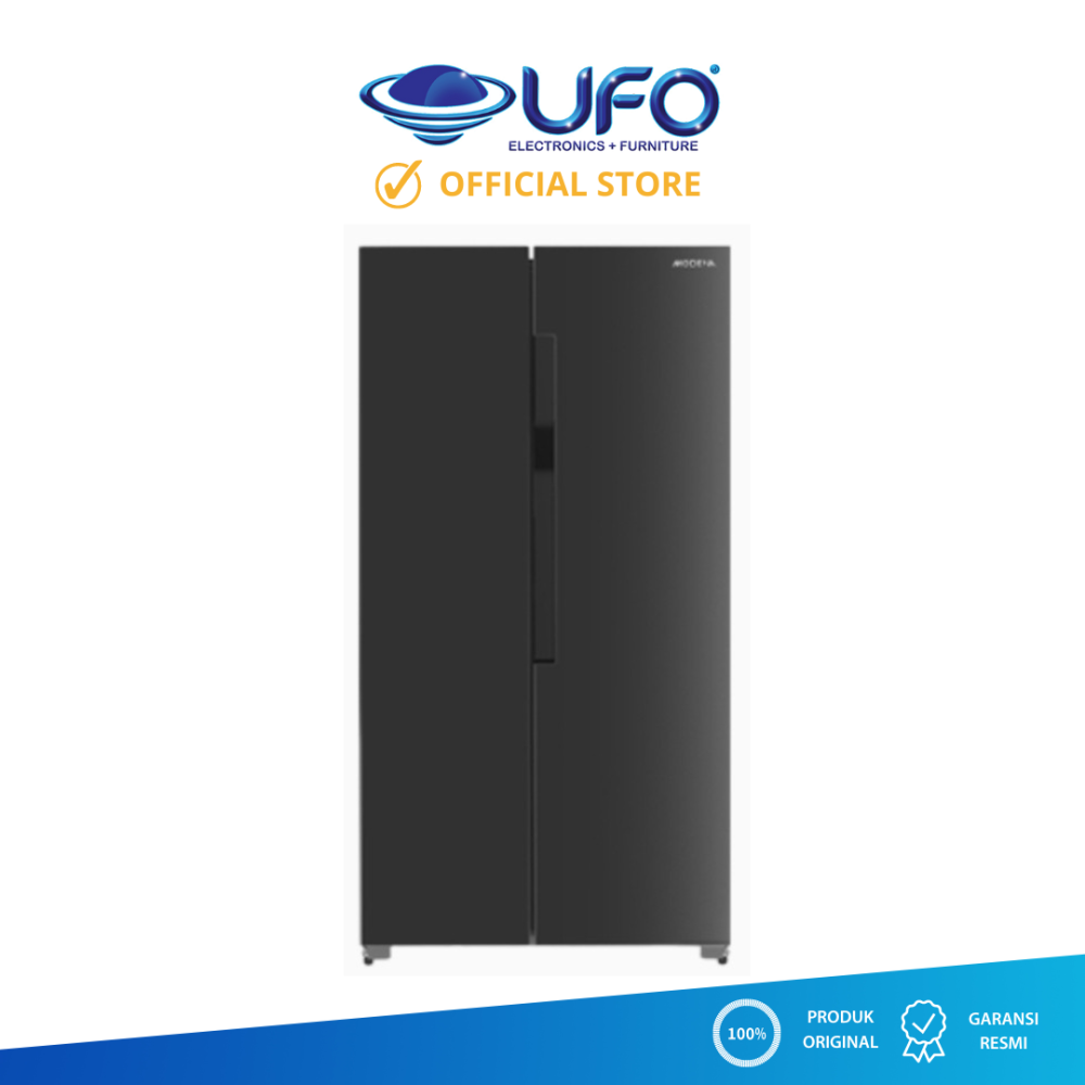 Modena Kulkas 2 Pintu Side By Side 430 Liter RF4300SDBK