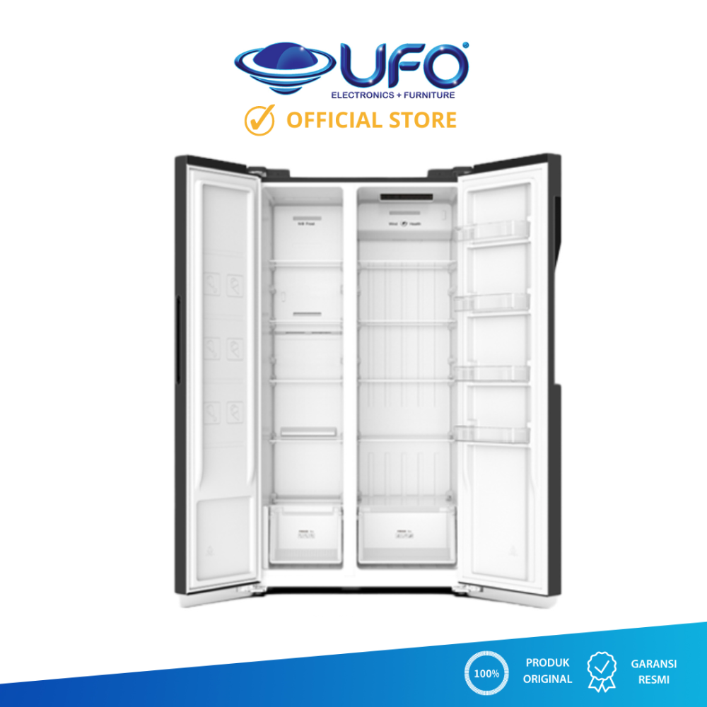 Modena Kulkas 2 Pintu Side By Side 430 Liter RF4300SDBK