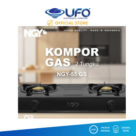 Ufoelektronika Nagoya Teflon Kompor Gas 2 Tungku  NGY55GS