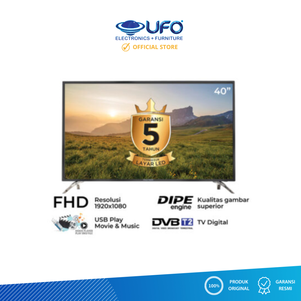 Polytron 40 Inch Led Digital Tv PLD40V8953 