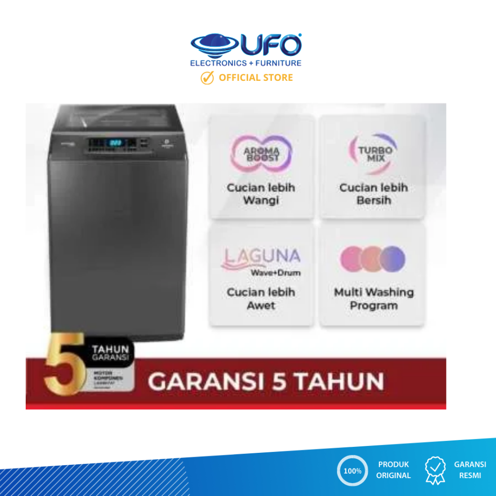 Polytron 10 Kg Mesin Cuci 1 Tabung Zeromatic Laguna Series Hijab PAW1028W/Y