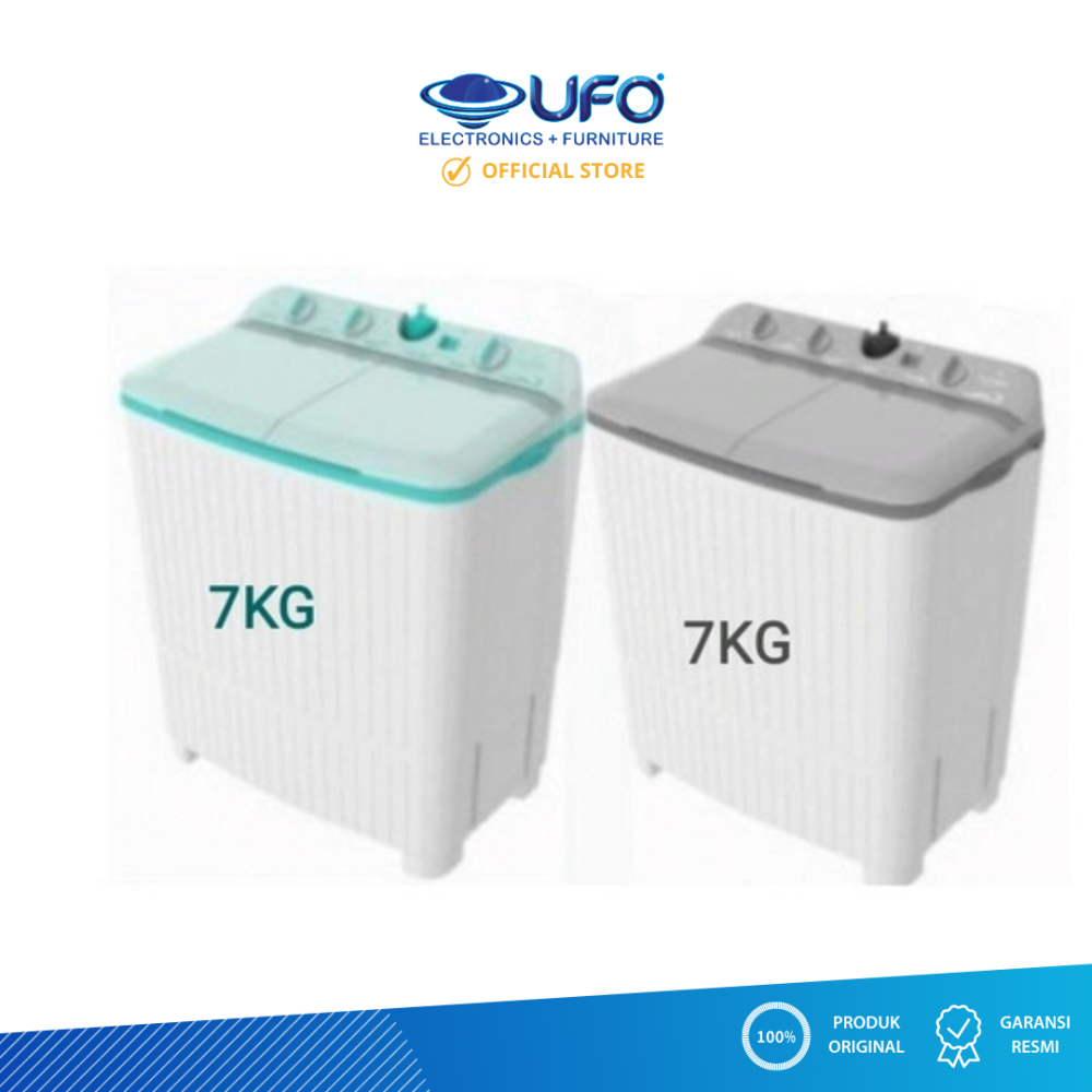 Polytron 7 Kg Mesin Cuci 2 Tabung PWM7076Y/G